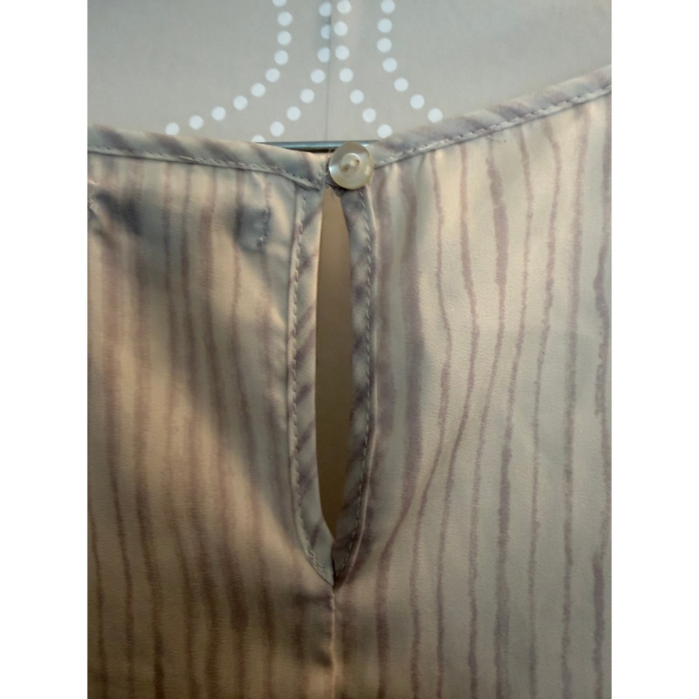 Gap Tank Top Striped Pintuck Pleated Hem XL - Picture 8 of 10
